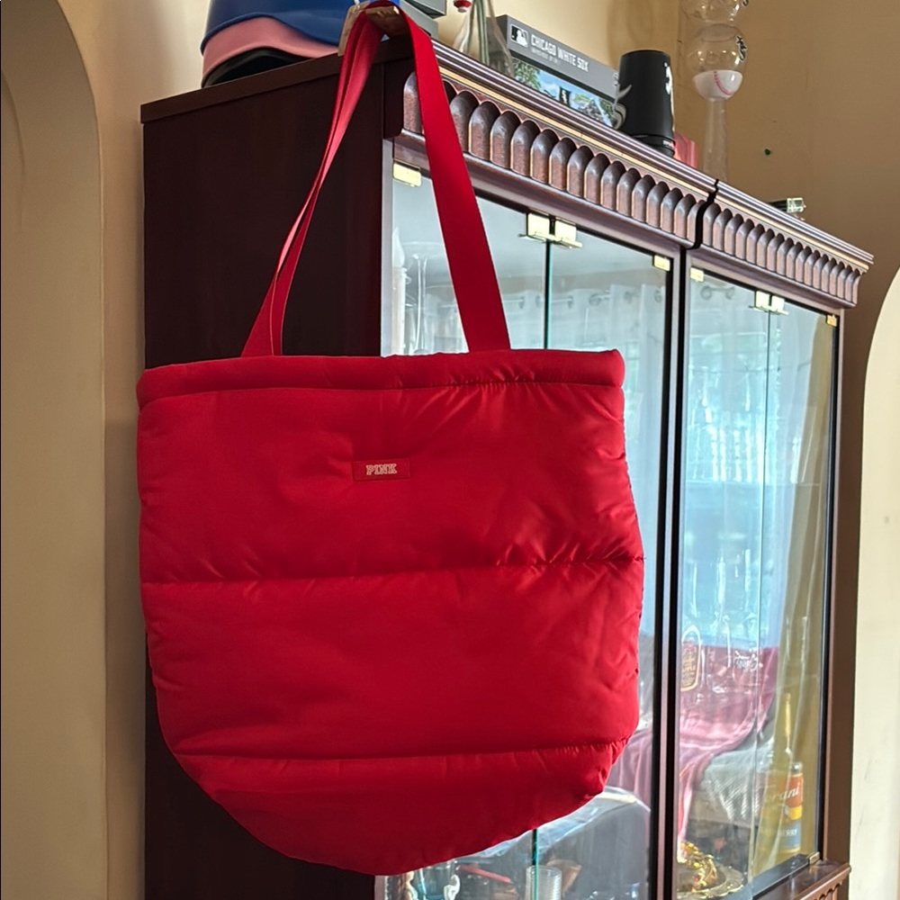 PINK Victoria's Secret Red Tote Bag